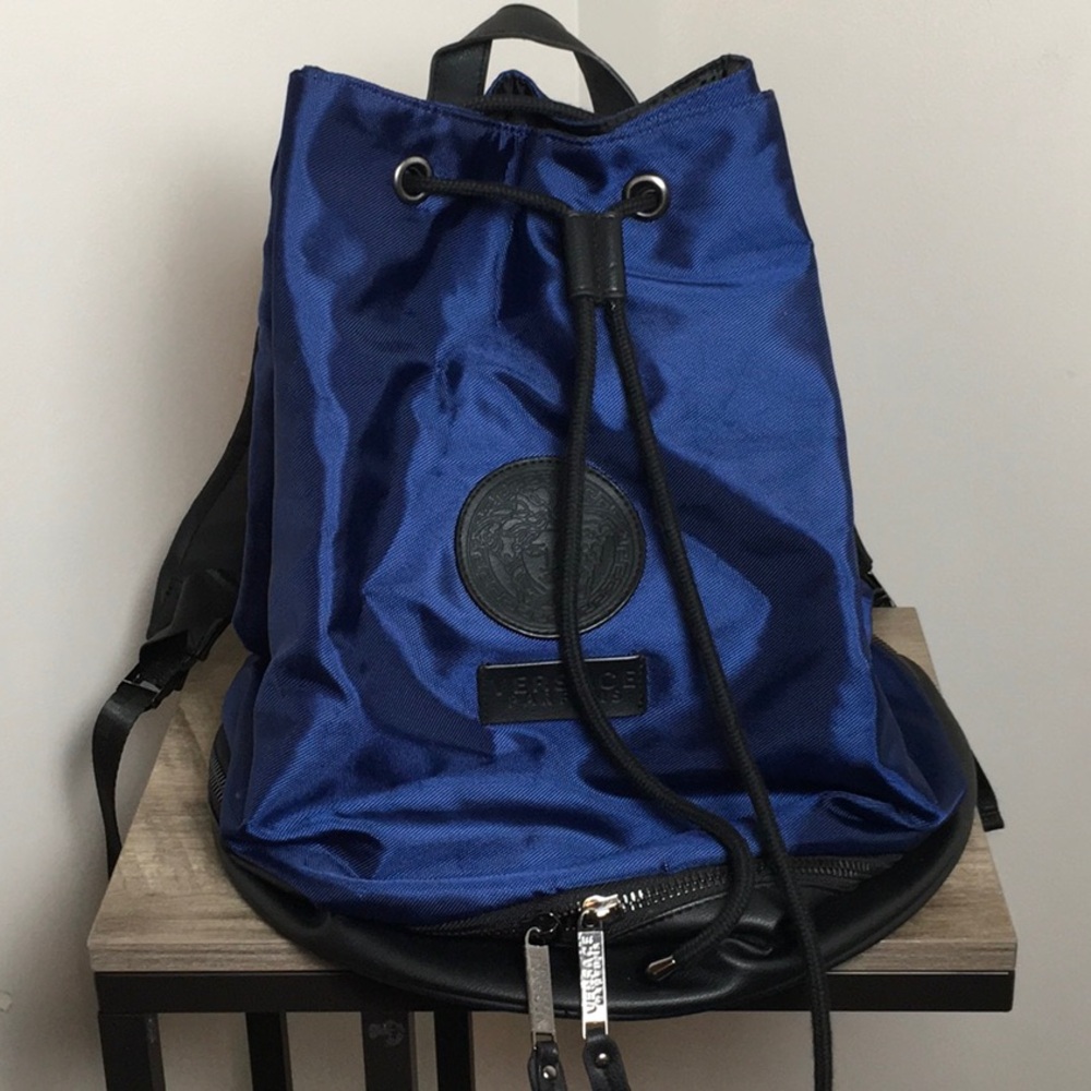 Versace Women’s Navy Drawstring Backpack